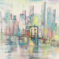 thumbnail image 2 of Florio, Luigi 12x12 White Modern Wood Framed Museum Art Print Titled - Mattino a Manhattan (detail), 2 of 4