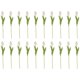thumbnail image 2 of 20 Piezas Blancas 13.8 Pulgadas Flores de Tulipanes Artificiales para la DecoracióN Del Partido, Hogar Boda, 2 of 11