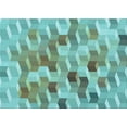 thumbnail image 1 of Ahgly Company Machine Washable Indoor Rectangle Transitional Green Area Rugs, 6' x 9', 1 of 7