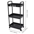 thumbnail image 2 of unbranded Carrito De Almacenamiento De 3 Niveles Con Negro Para Cocina Y, 2 of 7