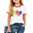 thumbnail image 1 of T-Shirt Graphique à Manches Courtes pour Enfants, Col Rond, Mélange Polyester-Spandex, Tissu Doux et Respirant, Tenue Décontractée pour la Saint-Patrick et les Fêtes d'Anniversaire, 3-14 Ans, 1 of 3