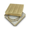 thumbnail image 5 of TheDisplayGuys 100-Pack #99 Cotton Filled Cardboard Paper Jewelry Box Gift Case - Gold Foil (Mix of 5 Sizes, 20pc each), 5 of 8