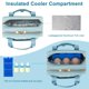 thumbnail image 2 of Bolsa refrigeradora para extractor de leche Jaffzora portátil de viaje azul, 2 of 8