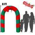 thumbnail image 3 of Arco inflable de caramelos navideños SEASONBLOW de 8 pies con LED, 3 of 8