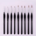 thumbnail image 3 of CCOCC 12 Pcs Miniature Paint Brushes,Detail Paint Brush Set,Fine Tip Point Paintbrush for Micro Painting,Paint Brushes for Acrylic,Watercolor,Oil,Models,Crafts,Line Drawing, 3 of 8