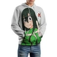 thumbnail image 5 of Tsuyu Asui Unisex Sweatshirts Loose Pullover Sweater Hooded Hoodie 3D Printing Jacket Winter Fall Clothes M, 5 of 7