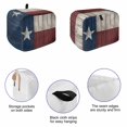 thumbnail image 5 of Toaster Cover 4 Slice, Vintage Star Country Dustproof Bakeware Oven Protector with Top Hook, American Flag Blue Red Waterproof Small Kitchen Appliance Toasters Dust Cover, 12"x11"x8", 5 of 9