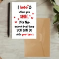 thumbnail image 4 of HANDICHI DESIGN Anniversary Card for Him & Her – Romantic Smile Love Greeting Card – Cute Couple Card for Boyfriend Girlfriend Husband Wife – Meaningful Love Card, 4 of 7