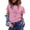 Pink, variant on Women's Dandelion Print T Shirts Cute Graphic Tees Short Sleeve Summer Cotton Tee Tops