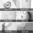 thumbnail image 6 of Gymax 8lbs Compact Mini Twin Tub Washing Machine Washer Spinner, 6 of 10