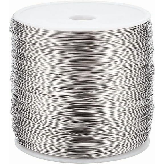 820 Feet 26 Gauge Single Strand Tiger Tail Beading Wire Stainless Steel Craft Jewelry Beading Wire for Crafts Jewelry Making Sculpture Frame DIY