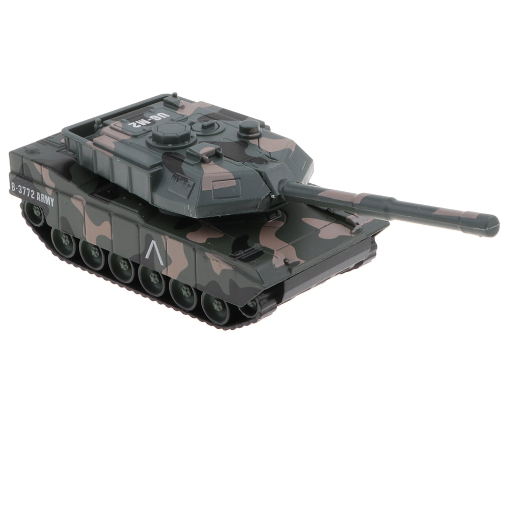 Military Tank Camo Army Diecast Sound Pull Back Kids Toys Games Gadgets 