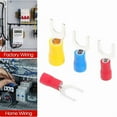 thumbnail image 5 of 50PCS Fork Crimp Terminal Electrical Wire Connectors Spade Lugs Quick Splice Cables Insulation Shoe Plugs For Connection Screw, 5 of 5