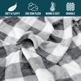 thumbnail image 6 of Flannel Fleece Throw Blanket for Sofa Couch Bed | Super Soft Velvet Plaid Pattern Checkered Decorative Throw | Warm Cozy Lightweight Microfiber | 60 x 80 Inches Plaid Grey/White, 6 of 6