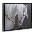 thumbnail image 2 of Stupell Industries Transitional Majestic White Mare Black Floating Frame Canvas Art, 21 x 17, by Jadei Graphics, 2 of 8