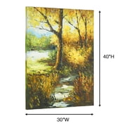 Autumn Trail Canvas Wall Art Multi Warm