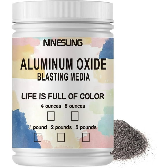 Grit Aluminum Oxide - Sandblasting Media - Premium Long-Lasting Sand Blasting Media, High Abrasive Force Sand Blaster Sand for Metal, Sandblasters, Blasting Blasting Guns (#80 - 5 LBS )