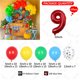 thumbnail image 1 of 105 piezas de globos de látex rojos, amarillos, azules y verdes para decoración de fiestas de cumpleaños de niños y niñas de la patrulla canina, regalos para fiestas de cumpleaños 2024, 1 of 3