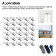thumbnail image 3 of Clip Outdoor Accessories Curtains Rods Drapery Hooks for Drapes Hanging Clips Clamps 60 Pcs, 3 of 6
