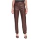 thumbnail image 1 of Calvin Klein Womens Faux Leather Cropped Casual Trouser Pants, brown, 12, 1 of 1
