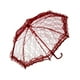 thumbnail image 2 of Mini Paraguas Decorativo de Encaje Bordado Diámetro 50cm Multiusos Romántico para Rojo, 2 of 9