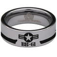 thumbnail image 2 of Battleship Iowa Tungsten Carbide Ring, 2 of 9