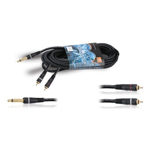 Technical Pro  .25 in. to Dual RCA Audio Cables