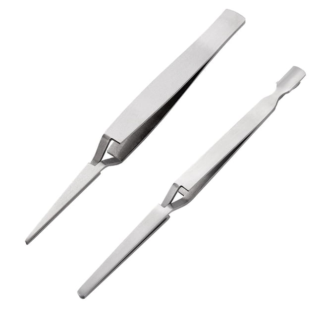 2 piezas de herramienta para pellizcar uñas, empujador de cutículas, pinzas para dar forma, pinza multifunción para manicura 1125