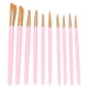 thumbnail image 1 of M Buder Set de 10 Pinceles de Madera y Nailon para Acuarela y Óleo Principiantes Rosa Mate (21.0 cm / 8.26 in), 1 of 9