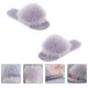 thumbnail image 2 of EeaseMX 1 par de pantuflas de punta abierta para mujer, informales, de felpa, para interior, para casa o hotel., 2 of 8