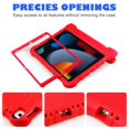 thumbnail image 5 of iPad Air 2 & Air 1st Case for Kids, iPad 6th/5th Generation Case for Kids (9.7-inch, 2018/2017), iPad Pro 9.7 Case w/Bulit-in Screen Protector & Pencil Holder, Shockproof Handle Stand Cover, 5 of 7