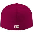 thumbnail image 4 of Men's New Era Cardinal Detroit Tigers White Logo 59FIFTY Fitted Hat, 4 of 6