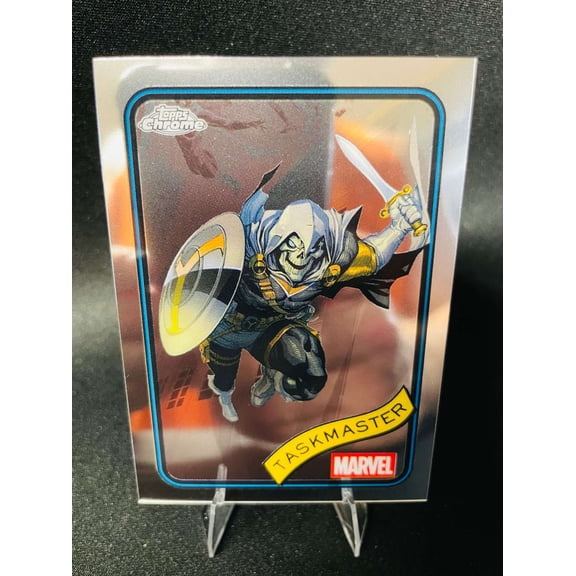 Collectible 2025 Topps Chrome Marvel #17 Taskmaster Trading Card