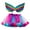 Hot Pink-2, variant on 2-11 Girls Cute Princess Dress up Skirt + Headband Set Colorful Bow Elastic Waist Swing Tutu Carniva𝗅 Par𝗍y Skirt Birthday Outfits For Girls