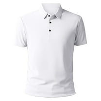 FEIFLY Men's Short Sleeve Polo Shirts Golf Shirts for Work Athletic Regular Fit Casual Business Golf Shirts For Men Solid Color Cozy Dailywear