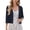 Navy Blue, variant on Uvplove Women's Cropped V-Neck Knit Cardigan Button Lightweight Soft Hollowed-Out Textured Shrug,Brown,XL