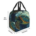 thumbnail image 3 of Lsque Surfing Turtle Pattern Lunch Bag Women/Men Insulated Lunch Box,Small Leakproof Cooler Food Lunch Containers Reusable High Capacity Lunch Tote Bags, 3 of 6