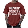 thumbnail image 5 of Father Day Printed Fashionable Men Tennis T Shirt Casual Short Sleeve Crew Neck Soft Blend Top Summer Streetwear, 5 of 5