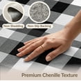thumbnail image 6 of ODIKA 6'x9' Washable Area Rug Non-Slip, Easy Care, Door Welcome Gingham Checkered Plaid Symmetrical Frame Front for Family Room, Living Room, Master Bedroom, 6 of 7