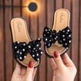 thumbnail image 3 of Douhoow Kid Girls Summer Beach Slippers Toddler Dots Open Toe Slide Slippers Nonslip Cross Slippers, 3 of 7