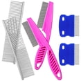 thumbnail image 1 of Miangastore Pet Combs Silver 6Pcs 7.55X1.65in, 1 of 8