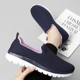 thumbnail image 2 of Women\'sCasualMeshSportsShoesSlip-onComfortableFlatShoesForRunningAndWalking, 2 of 5
