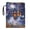 Halloween Ghost Patterns, variant on HELLHERO Wolf Book Protector with Handle Polyester Fabric Tote Bags with Book Protection for Notebook Easy Carry Book Case Pocket
