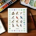 thumbnail image 2 of Libro de acuarela para colorear, tutoriales paso a paso para animales y flores, kit de pintura para principiantes., 2 of 8