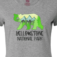thumbnail image 4 of Inktastic Yellowstone National Park- Mountains and Bear Shape Women's T-Shirt, 4 of 5