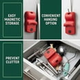 thumbnail image 3 of Lsupdaol 2 Pack Canning Jar Opener with Magnets, Mason Jar Opener For Canning Lids, for Regular and Wide Mouth Lids, Powerful Magnet for Easy Refrigerator Storage, Releases Vacuum Seal(Red), 3 of 6