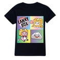 thumbnail image 3 of Camiseta de manga corta con estampado de dibujos animados para niños y niñas, estilo kawaii, informal, a la moda, de algodón, divertida, 3 of 4