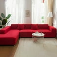 thumbnail image 2 of JUNWELL Housse de Sofa Housse Extensible Élastique 1/2/3/4 Places Fauteuil Causeuse Sofa Canapé Protecteur de Meubles Ajustée Housse de Sofa, 2 of 7