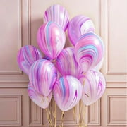 SANWOOD 10Pcs Multi-color 12 Inch Latex Balloon Wedding Kids Birthday Party Decoration