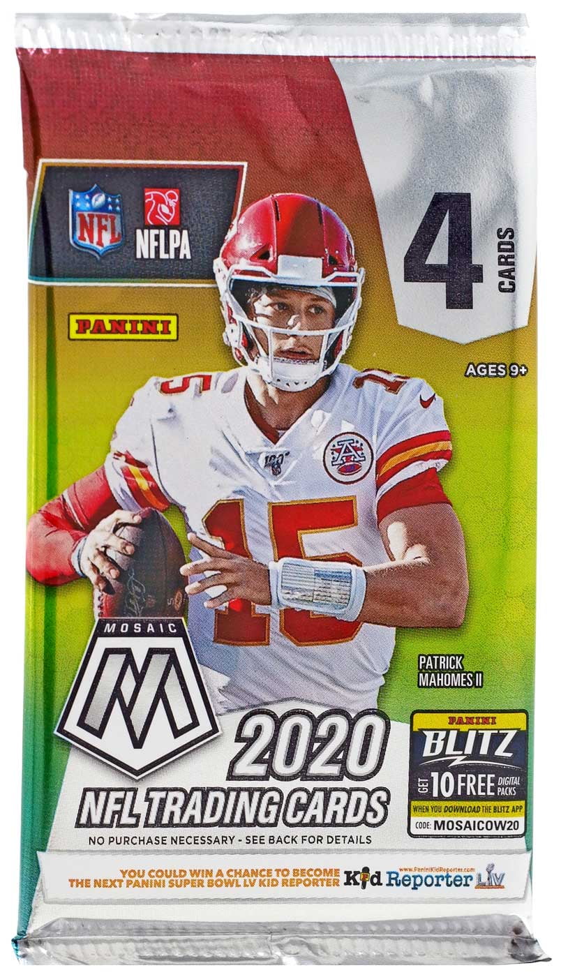NFL Panini 2020 Mosaic Football Trading Card RETAIL Pack [4 Cards